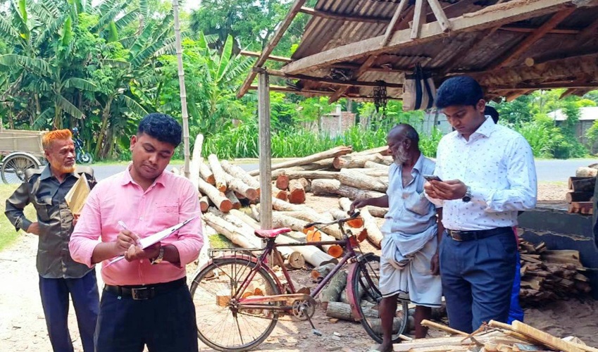 লাইসেন্সবিহীন করাতকল পরিচালনার দায়ে কেশবপুরে দুই মালিককে জরিমানা 