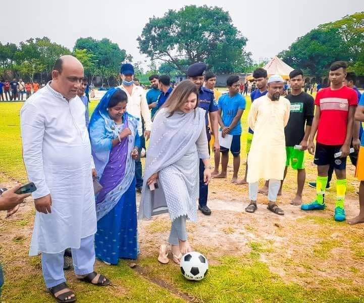 ক্রিকেটের পাশাপাশি ফুটবলেও দেশে বিদেশে সুনাম অর্জন করছে"- আবুল হাসান মাহমুদ আলী এমপি,